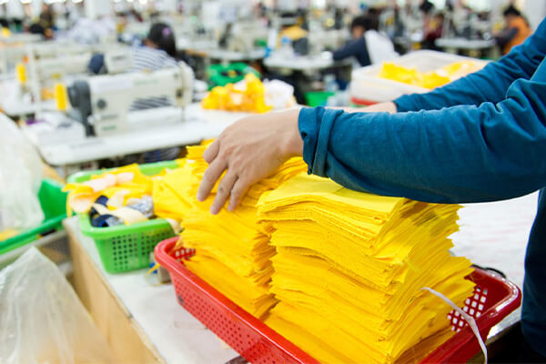 children's clothing factory in California
